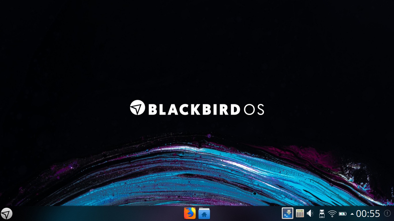 Blackbird OS desktop image